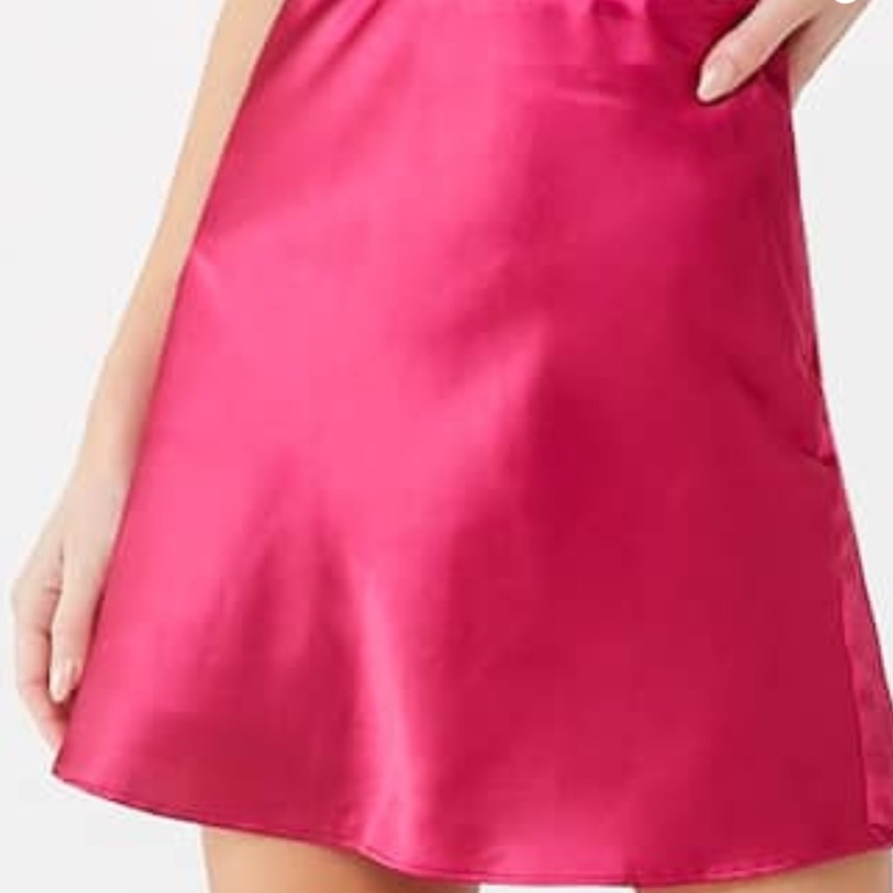 Flowy Satin brown skirt 5/25 Y2K